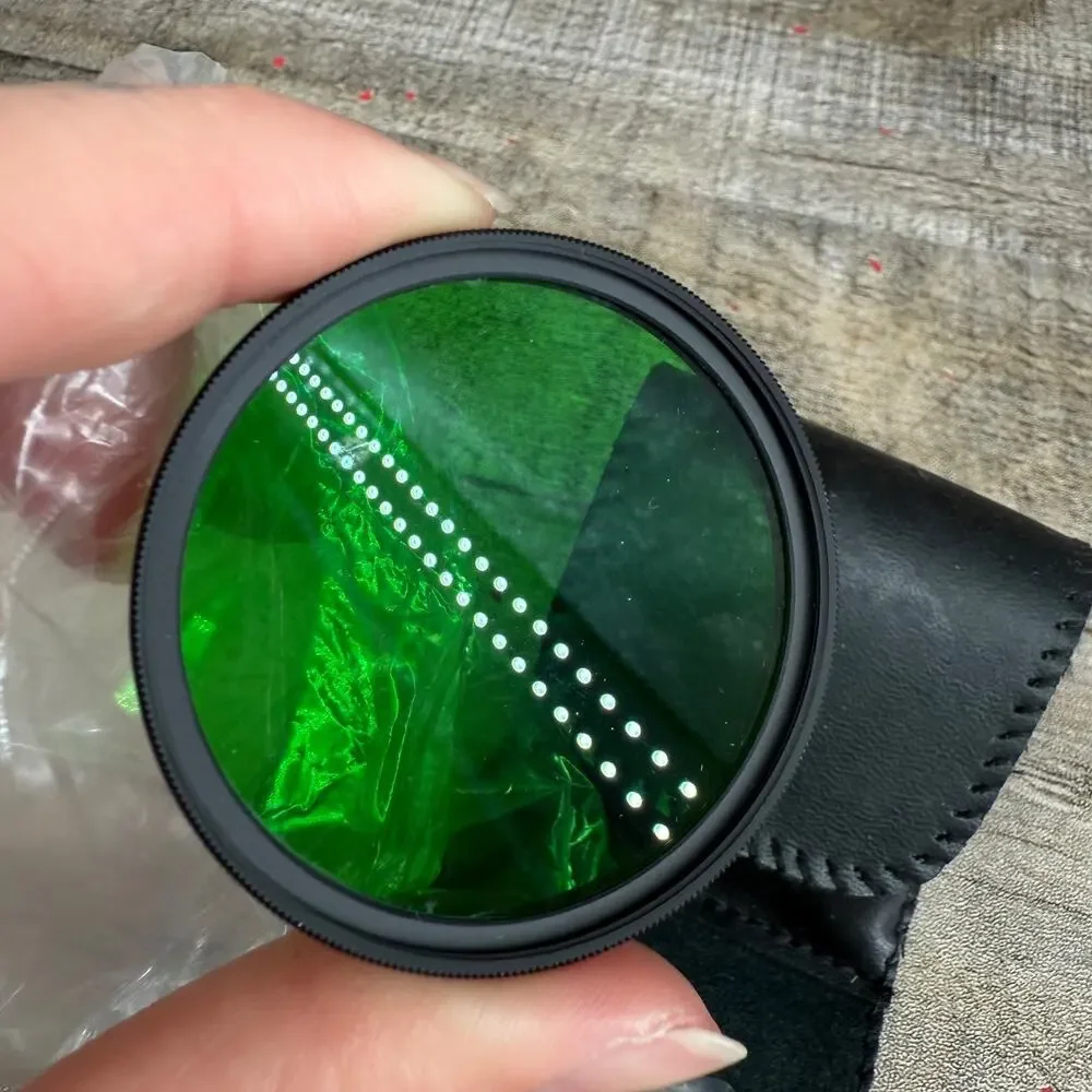 Vintage Hoya 48mm Lens Filter with Case Blue, Red & Green Pop Filter